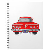 1961 Rot Chevrolet Notizblock (Vorderseite)