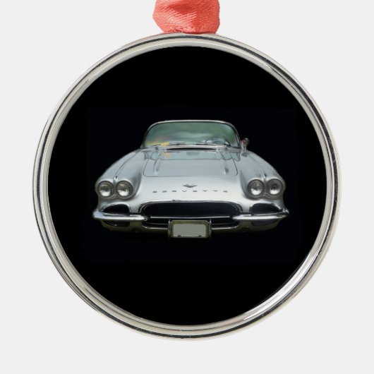 1961 Scheinwerfer Korvette des Silbers 4 Silbernes Ornament (Vorne)