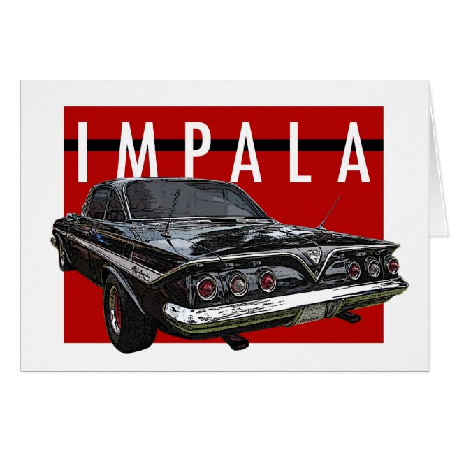 1961 schwarze Chevy Impala-Blasen-oberste hintere (Vorderseite (Horizontal))