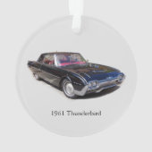 1961 Thunderbird-Acrylschmuck Ornament (Rückseite)