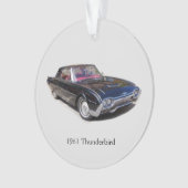 1961 Thunderbird-Acrylschmuck Ornament (Vorderseite)