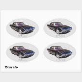 1961 Thunderbird-Aufkleber Ovaler Aufkleber (Blatt)