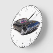 1961 Thunderbird-Uhr Runde Wanduhr (Winkel)