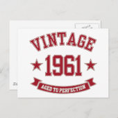 1961 Vintag bis zur Vollendung Postkarte (Vorne/Hinten)