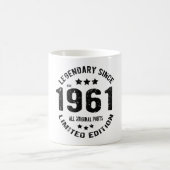 1961 Vintager Geburtstag Kaffeetasse (Mittel)