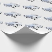 1961 Weiß Korvette Geschenkpapier (Ecke)