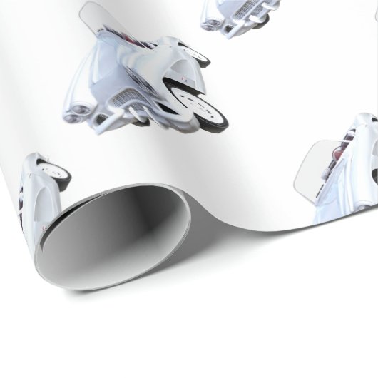 1961 Weiß Korvette Geschenkpapier (Rolleneckpunkt)