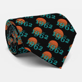 1962 60. Geburtstag Vintager Sonnenuntergang Krawatte (Gerollt)