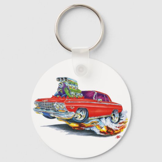 1962-63 Impala Red Car Schlüsselanhänger (Vorderseite)
