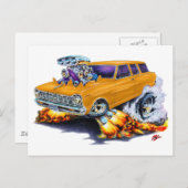 1962-65 Nova Orange Wagon Postkarte (Vorne/Hinten)