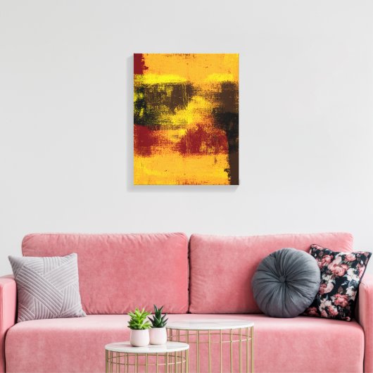 1962 Abstrakte Leinwand (Insitu (Wohnzimmer))