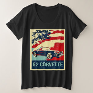1962 C1 Corvette Pop Art Style  Große Größe T-Shirt