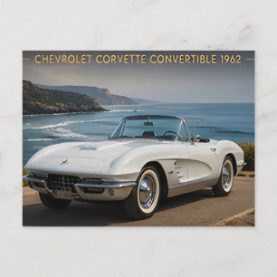 1962 Chevrolet Corvette Cabrio Oldtimer Americ Postkarte