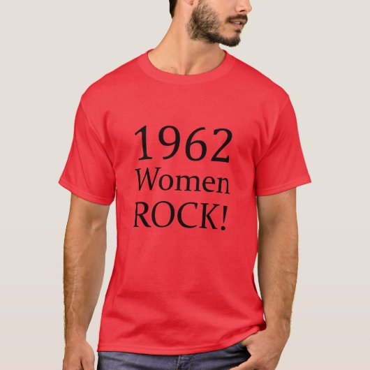 1962 Frauen-Felsen T-Shirt (Vorderseite)