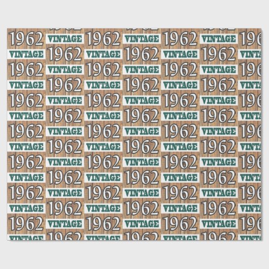 1962 geboren geschenkpapier (Flach)