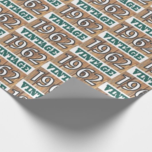1962 geboren geschenkpapier (Ecke)