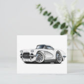 1962 Korvette Weißwagen Postkarte (Stehend Vorderseite)