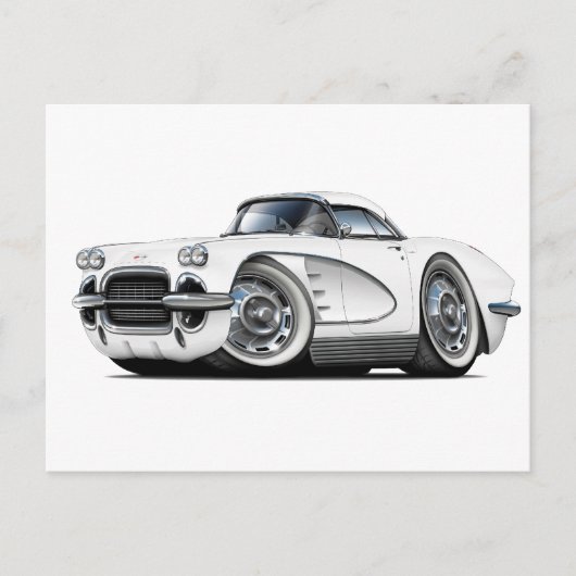 1962 Korvette Weißwagen Postkarte (Vorderseite)