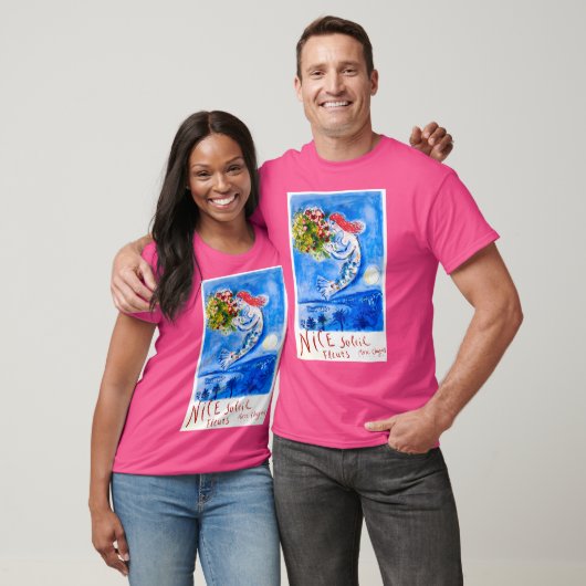 1962 Marc Chagall Nice Soleil Fleurs Frankreich Re T-Shirt (Unisex)