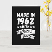 1962 mit Originalteilen hergestellt, Karte (Gelbe Blume)