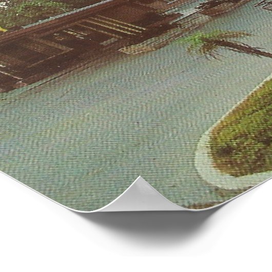 1962 New Orleans ~ Das sächsische Motel Poster (Ecke)