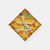 1962 - Retro Vintager 60er Geometric Design - Serviette (Ecke)