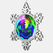 1962 SCHNEEFLOCKEN Zinn-Ornament (Rechts)