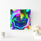 1962 SQUARE WALL CLOCK QUADRATISCHE WANDUHR (Zuhause)