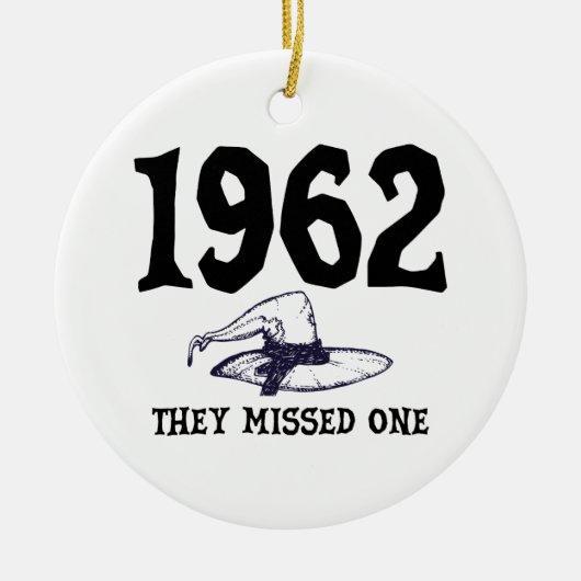 1962 versäumten sie ein Salem HexenHalloween Keramik Ornament (Vorne)