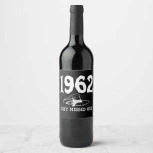 1962 versäumten sie ein Salem HexenHalloween Weinetikett