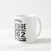 1962 Vintager Geburtstag Kaffeetasse (VorderseiteRechts)