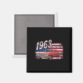 1963 63 Impala Lowrider Ss 4. Juli Amerikaner Magnet (Vorderseite/Rückseite)