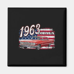 1963 63 Impala Lowrider Ss 4. Juli Amerikaner Magnet