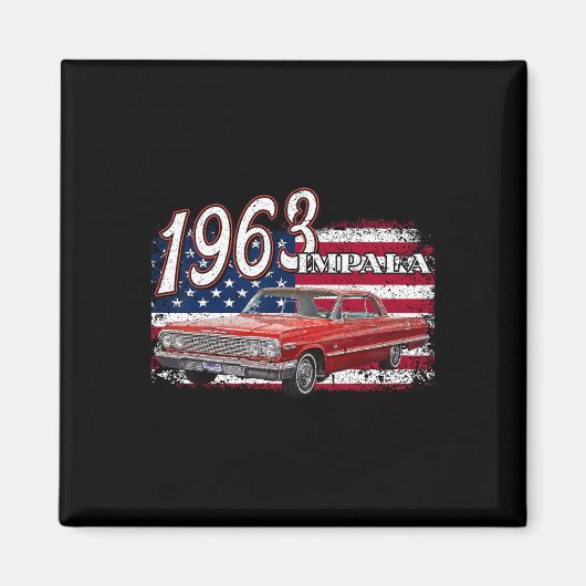 1963 63 Impala Lowrider Ss 4. Juli Amerikaner Magnet (Vorne)