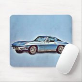1963 Chevrolet Corvette Sting Ray Coupe Mousepad (Mit Mouse)