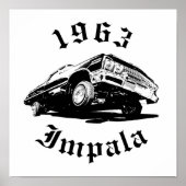 1963 Chevrolet Impala Lowrider mit hydraulischer K Poster (Vorne)