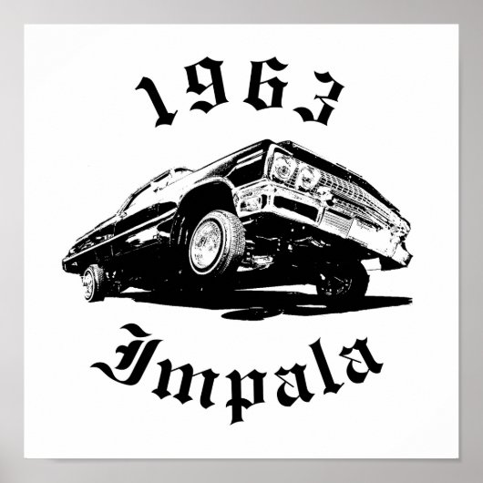 1963 Chevrolet Impala Lowrider mit hydraulischer K Poster (Vorne)