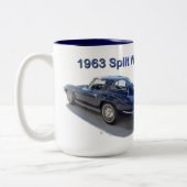 1963 Chevrolet Split Window Corvette Zweifarbige Tasse (Links)