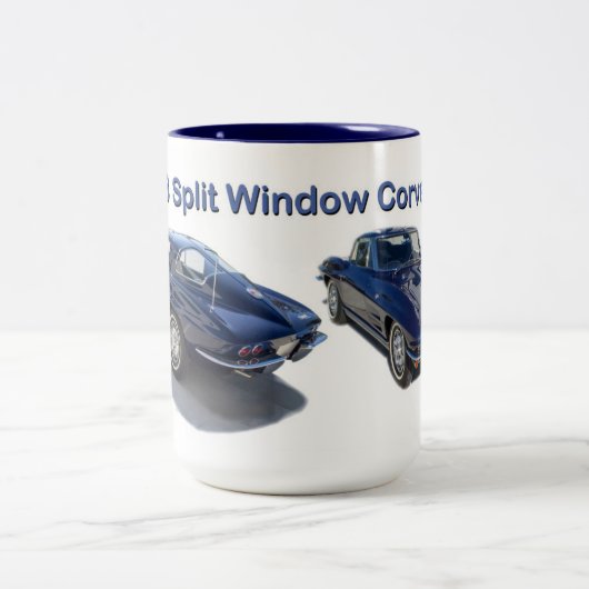 1963 Chevrolet Split Window Corvette Zweifarbige Tasse (Mittel)