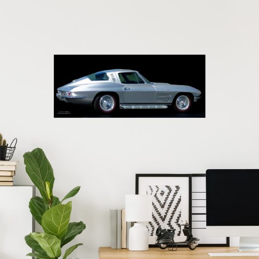 1963 CORVETTE POSTER (Heimbüro)