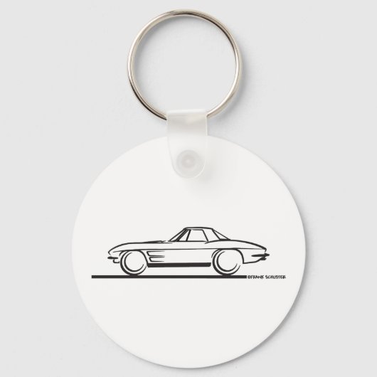 1963 Corvette Stingray Hardtop Schlüsselanhänger (Vorderseite)