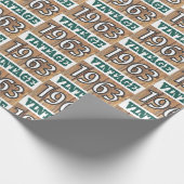 1963 geboren geschenkpapier (Ecke)