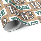 1963 geboren geschenkpapier (Rolleneckpunkt)