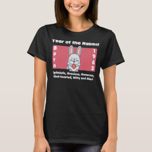 1963 Geburtstag des Kaninchens T-Shirt