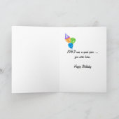 1963 Geburtstagspass-Fakten Karte (Innenseite)