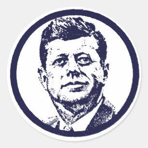 1963 JFK RUNDER AUFKLEBER