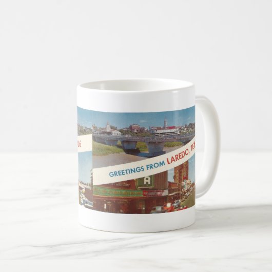 1963 Laredo, TX Postkarte Kaffeetasse (VorderseiteRechts)