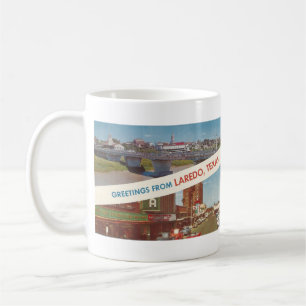 1963 Laredo, TX Postkarte Kaffeetasse