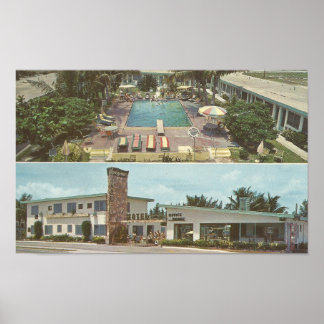 1963 Montgomery Motel ~ Miami Beach, FL Poster