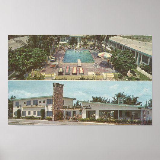1963 Montgomery Motel ~ Miami Beach, FL Poster (Vorne)